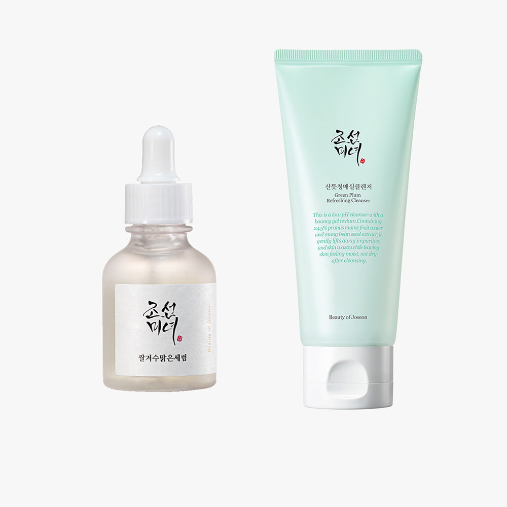 Beauty of Joseon - Glow Deep Serum : Rice + Alpha-Arbutin 30ml + Green Plum Refreshing Cleanser 100ml